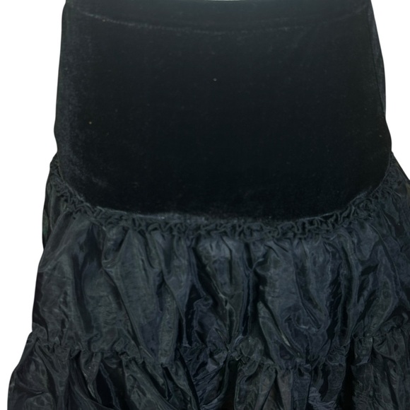 Killstar BLACK M Petticoat Velvet Layered Skirt Dress Crinoline Tutu Underskirt - Picture 3 of 6